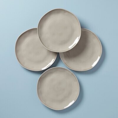 Lenox Bay Colors Dinner Plates Set of 4, Grey 894675, MPN: 894675, 194372025188