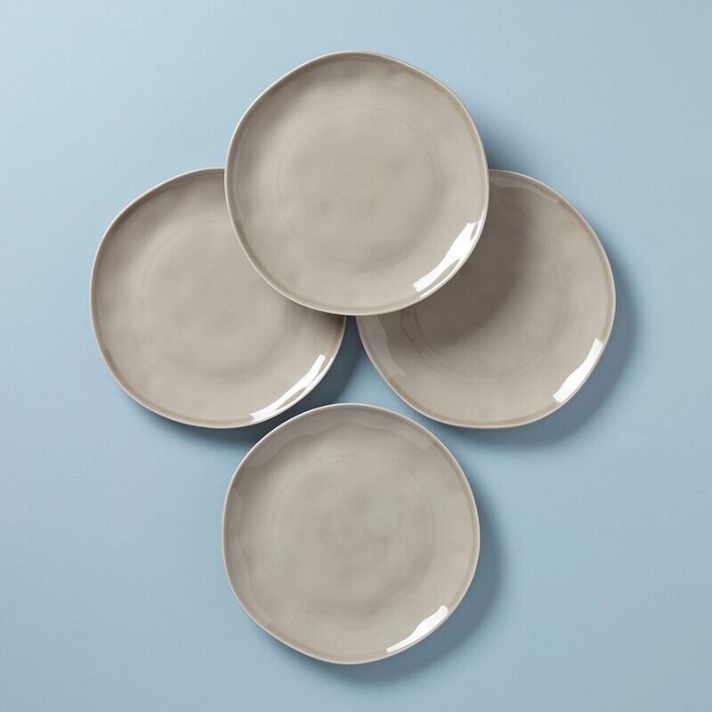 Lenox Bay Colors Dinner Plates Set of 4, Grey 894675