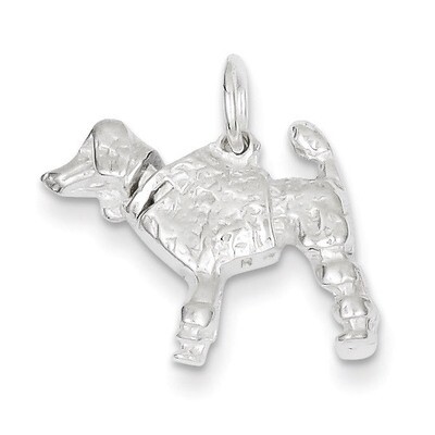 Poodle Charm Sterling Silver QC133, MPN: QC133, 883957905174