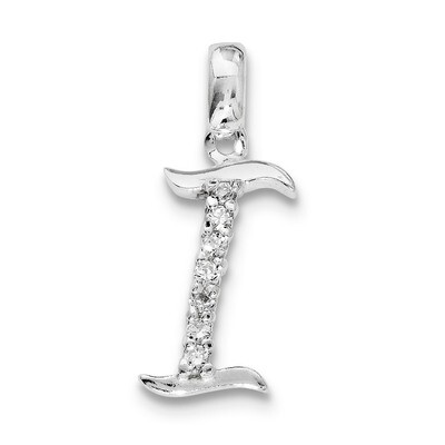 Initial I Pendant Sterling Silver Diamond QC6525I, MPN: QC6525I, 883957916484