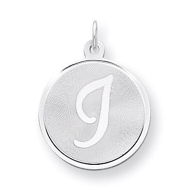 Brocaded Initial I Charm Sterling Silver QC4162I, MPN: QC4162I, 883957458762
