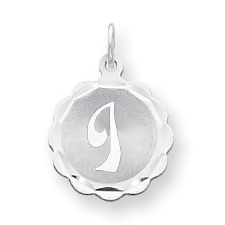 Brocaded Initial I Charm Sterling Silver QC4161I, MPN: QC4161I, 883957128566