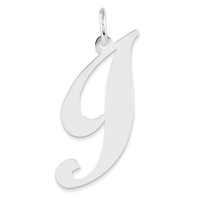 Script Initial I Charm Sterling Silver Fancy QC5090I, MPN: QC5090I, 883957458885