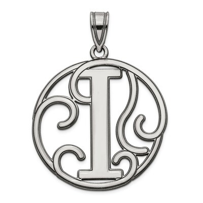 Script Initial I Charm Sterling Silver Fancy  QC8999I, MPN: QC8999I, 191101367823