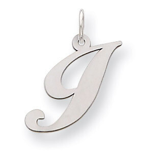 Script Initial I Charm Sterling Silver Fancy QC5088I, MPN: QC5088I, 883957030357