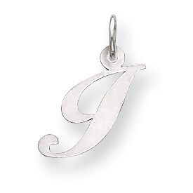 Script Initial I Charm Sterling Silver Fancy QC5086I, MPN: QC5086I, 883957524955