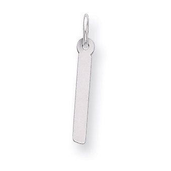 Slanted Block Initial I Charm Sterling Silver QC5085I, MPN: QC5085I, 191101531736