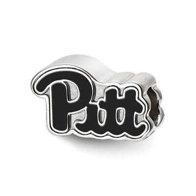 University of Pittsburgh Pitt Script Enameled Logo Bead Sterling Silver SS500UPI, MPN: SS500UPI, 81…