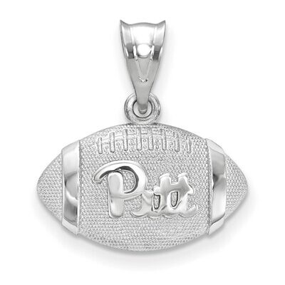 University of Pittsburgh Pitt 3D Football with Logo Pendant Sterling Silver SS506UPI, MPN: SS506UPI…