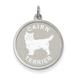 Cairn Terrier Charm Sterling Silver QC2677, MPN: QC2677, 883957136608