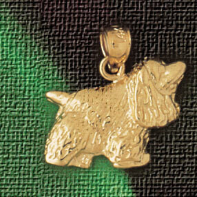 Dazzlers Jewelry Terrier Dog Pendant Necklace Charm Bracelet in Yellow, White or Rose Gold 2087, MP…