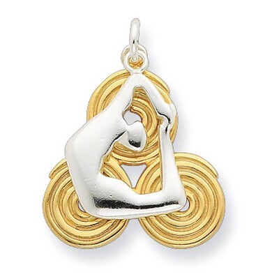 Yoga Pendant Sterling Silver QC6785
