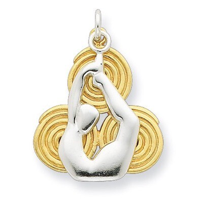 Yoga Pendant Sterling Silver QC6786