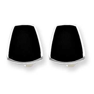 Onyx Non-pierced Earrings Sterling Silver QE1813, MPN: QE1813, 886774112404