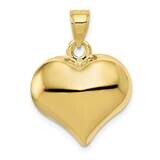 3-D Heart Pendant 10k Gold Polished 10C2912, MPN: 10C2912,