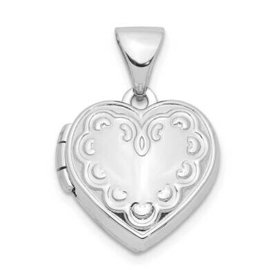 13mm Heart Locket Sterling Silver QLS907, MPN: QLS907, 886774089164