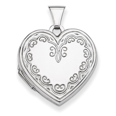 Heart Locket Sterling Silver QLS43, MPN: QLS43, 886774116556
