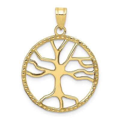 Tree of Life In Round Frame Pendant 10k Gold 10D4245, MPN: 10D4245, 191101085192