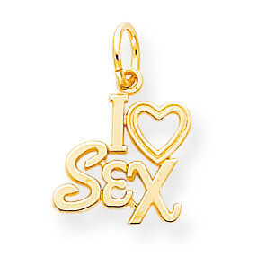 Talking - I Love Sex Charm 10k Gold 10C240, MPN: 10C240, 883957392424