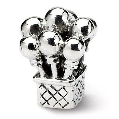 Balloons Bead - Sterling Silver QRS778, MPN: QRS778, 883957727844