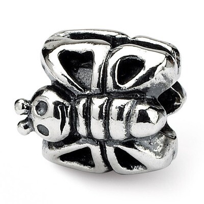 Butterfly Bead - Sterling Silver QRS746, MPN: QRS746, 883957727332