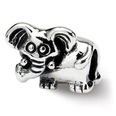 Elephant Bead - Sterling Silver QRS745, MPN: QRS745, 883957727325