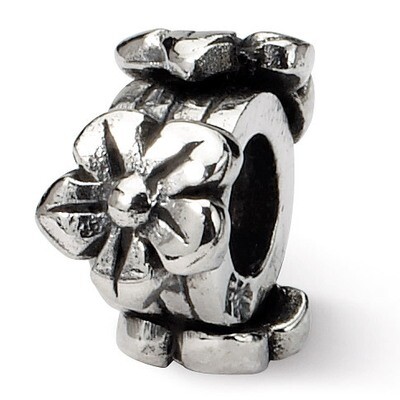 Flowers Bead - Sterling Silver QRS1235, MPN: QRS1235, 883957277349