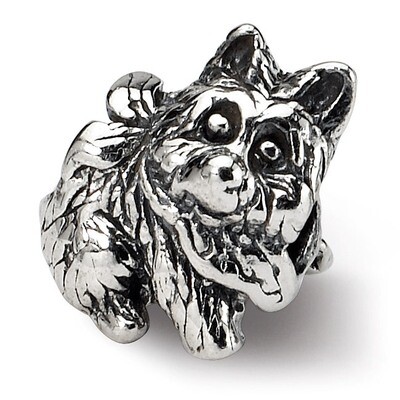 Dog Bead - Sterling Silver QRS1167, MPN: QRS1167, 883957276687