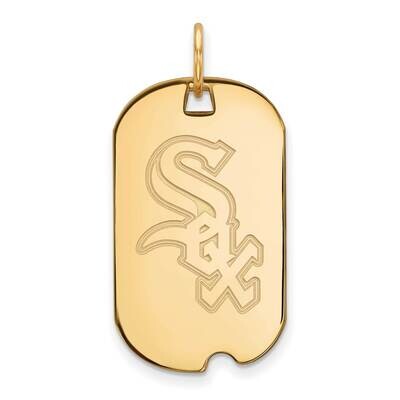 MLB Chicago White Sox Small Dog Tag Pendant Gold-plated Sterling Silver GP026WHI, MPN: GP026WHI, 88…