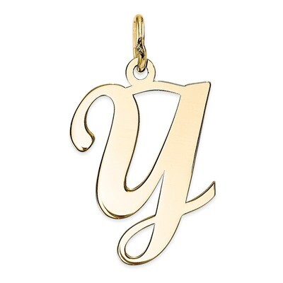 Initial Y Charm 14k Gold YC248Y, MPN: YC248Y, 191101458194