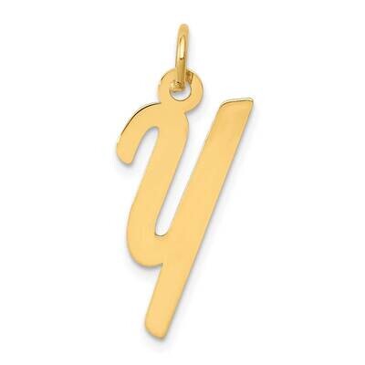 Medium Script Initial Y Charm 14k Gold YC660Y, MPN: YC660Y, 883957605142