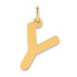 Bubble Letter Y Initial Pendant 14k Gold Polished YC1441Y, MPN: YC1441Y, 196904077573