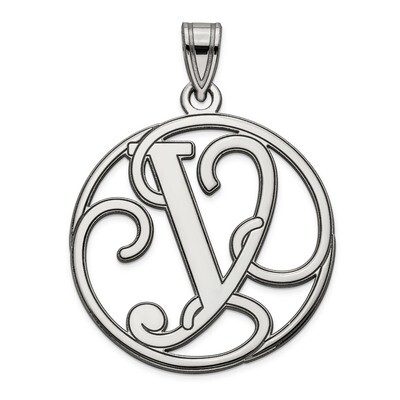 Script Initial Y Charm Sterling Silver Fancy  QC8999Y, MPN: QC8999Y, 191101458644