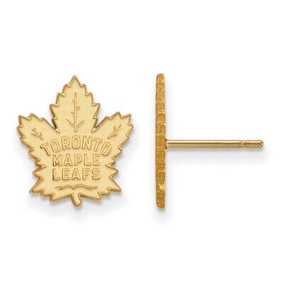 Toronto Maple Leafs Small Post Earring Gold-plated Silver GP008MLE, MPN: GP008MLE, 886774907482