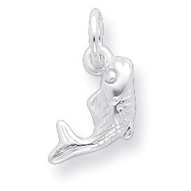 Polished Fish Charm Sterling Silver QC6930