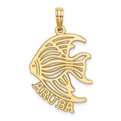 Cut-Out Aruba Under Angelfish Charm 14k Gold Polished K8184, MPN: K8184, 637218088805