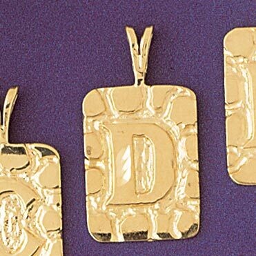 Dazzlers Jewelry Initial D Pendant Necklace Charm Bracelet in Yellow, White or Rose Gold 9576d, MPN…