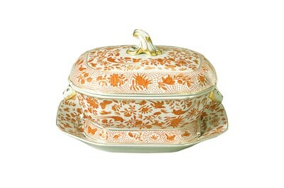 Mottahedeh Sacred Bird &amp; Butterfly Tureen &amp; Stand HC611, MPN: HC611,