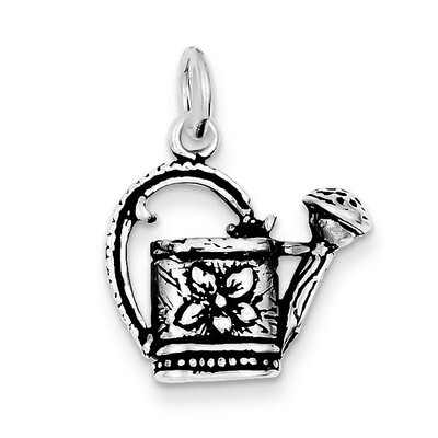 Watering Pot Charm Antiqued Sterling Silver QC7746, MPN: QC7746, 883957459097