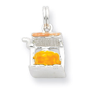 Enamel Well Charm Sterling Silver QC7089