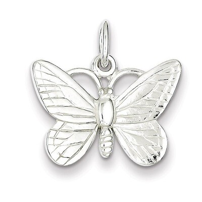 Butterfly Charm Sterling Silver QC2565, MPN: QC2565, 883957140377