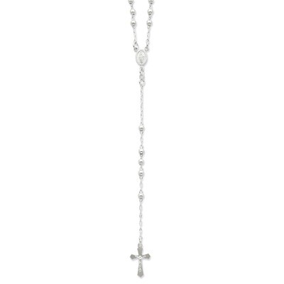 18 Inch Rosary Sterling Silver Polished QH4701-18, MPN: QH4701-18, 191101636318