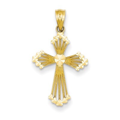 Passion Cross Pendant 14k Gold REL118, MPN: REL118, 191101370366
