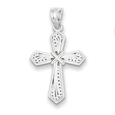 Passion Cross Pendant 14k White Gold D1595, MPN: D1595, 883957457048
