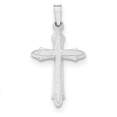 Textured and Polished Passion Cross Pendant 14k white Gold XR1487, MPN: XR1487, 191101368264
