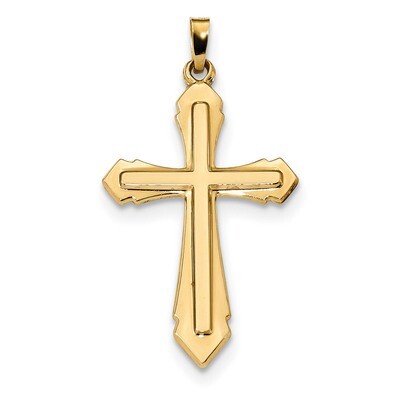 Satin Passion Cross Pendant 14k Gold Polished XR1618, MPN: XR1618, 883957829821