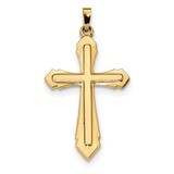 Satin Passion Cross Pendant 14k Gold Polished XR1618, MPN: XR1618, 883957829821