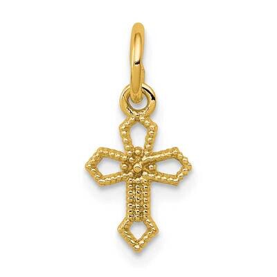 Passion Cross Charm 14k Gold CH132Y, MPN: CH132Y,