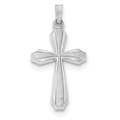 Textured and Polished Passion Cross Pendant 14k white Gold XR1426, MPN: XR1426, 191101368233