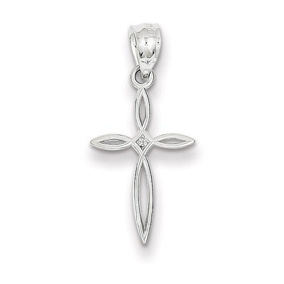 Passion Cross Charm 14k White Gold REL117, MPN: REL117, 886774619071